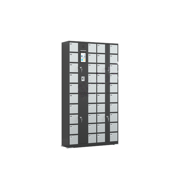 Intelligent storage cabinet with 40 doors