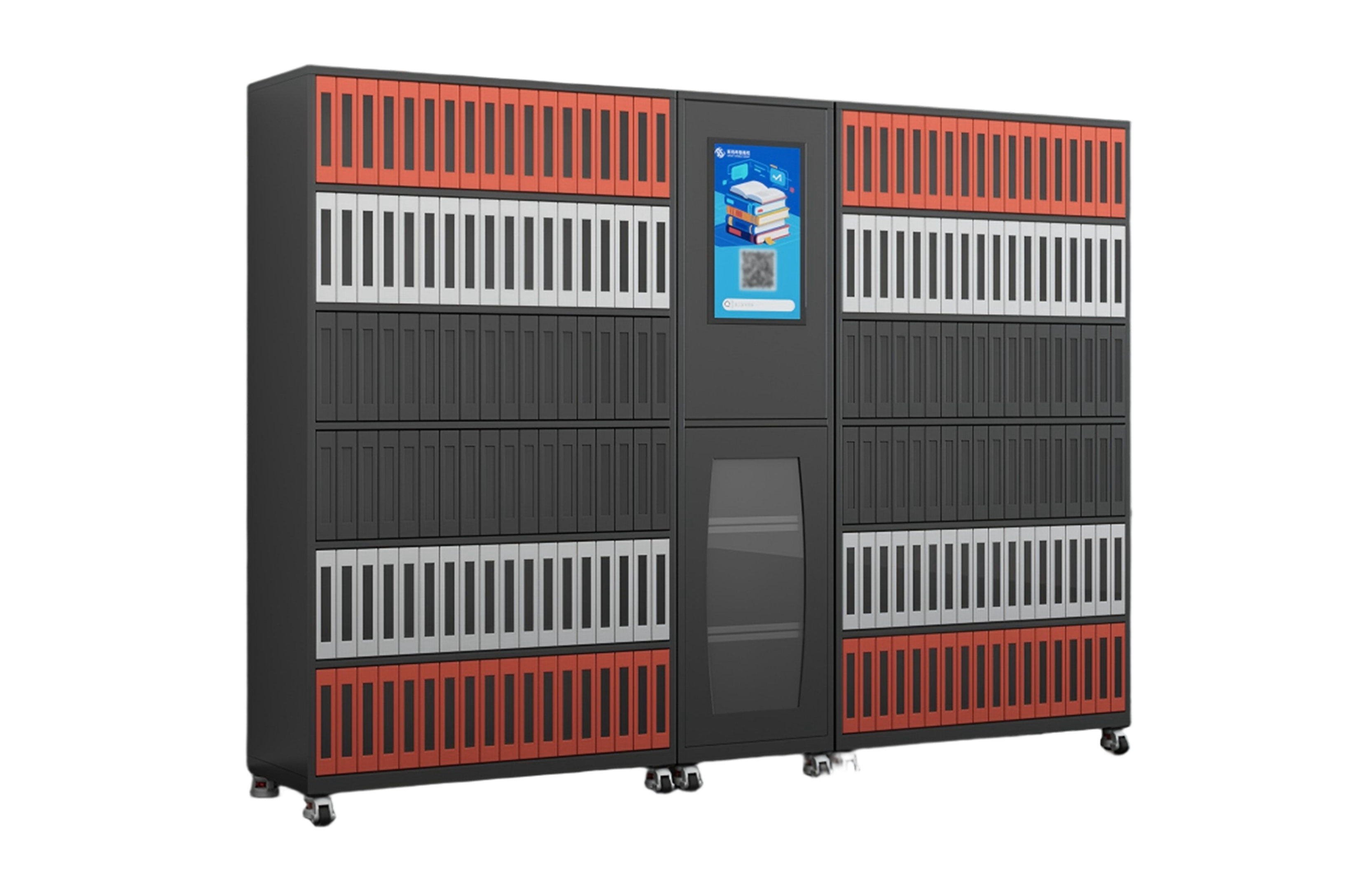 Smart book rental cabinet